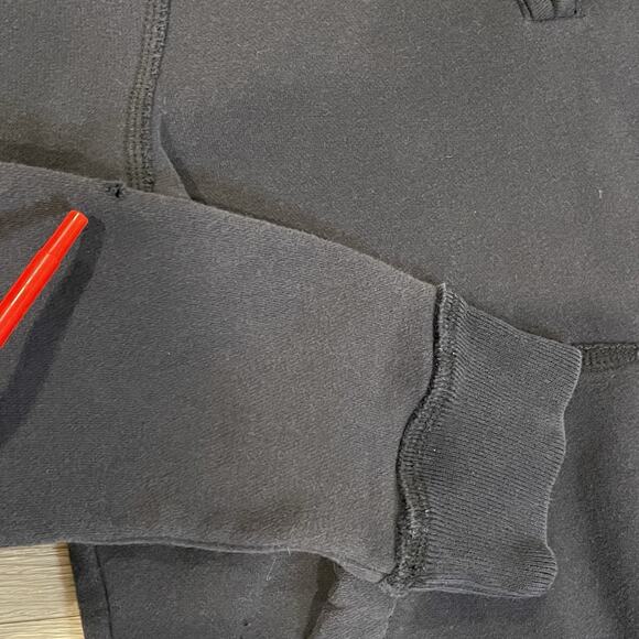 Abercrombie Fitch Hoodie Kids L Spell Out Sleeve Y2K Moose Logo Heavyweight Boys - Picture 2 of 9